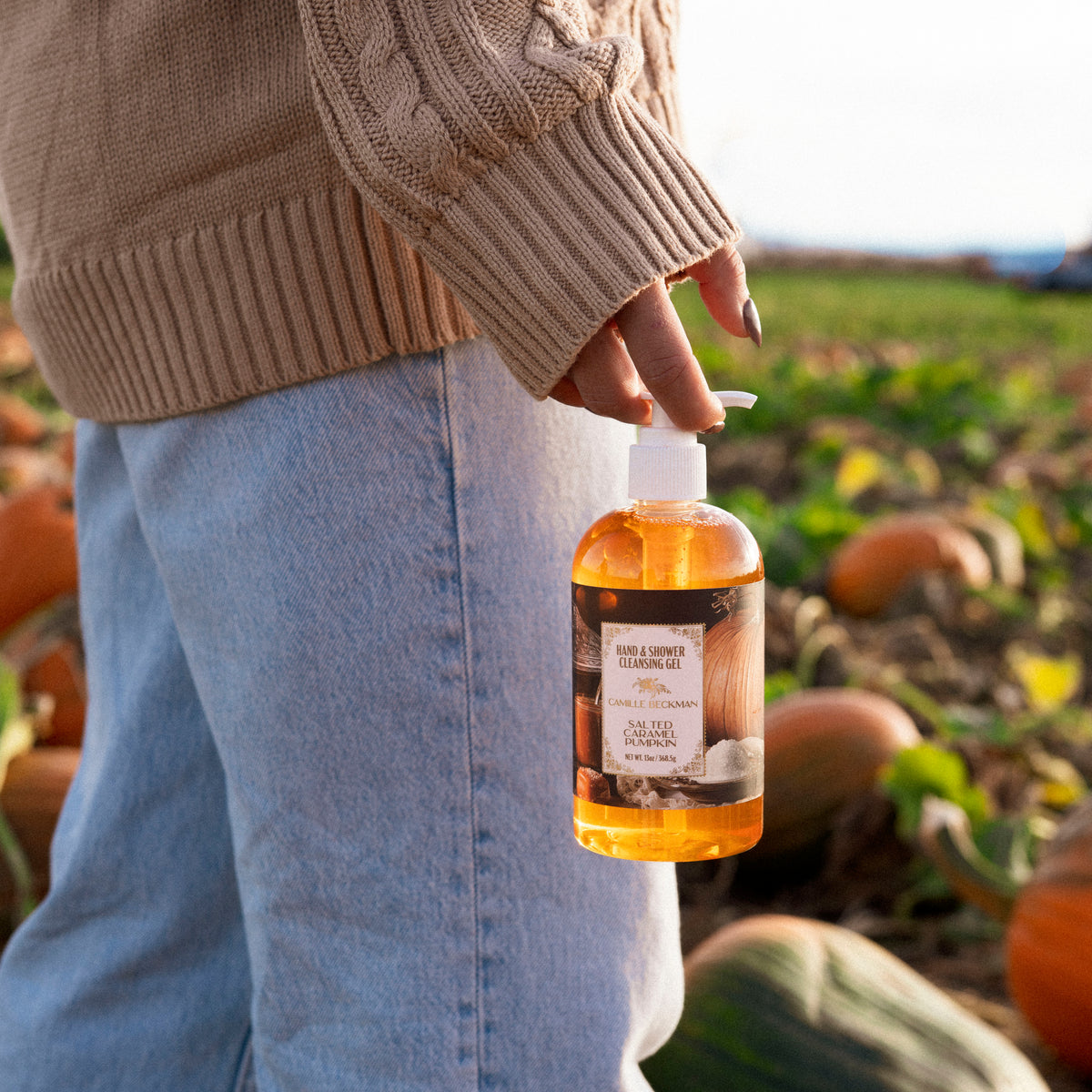 Hand & Shower Cleansing Gel 13oz Salted Caramel Pumpkin