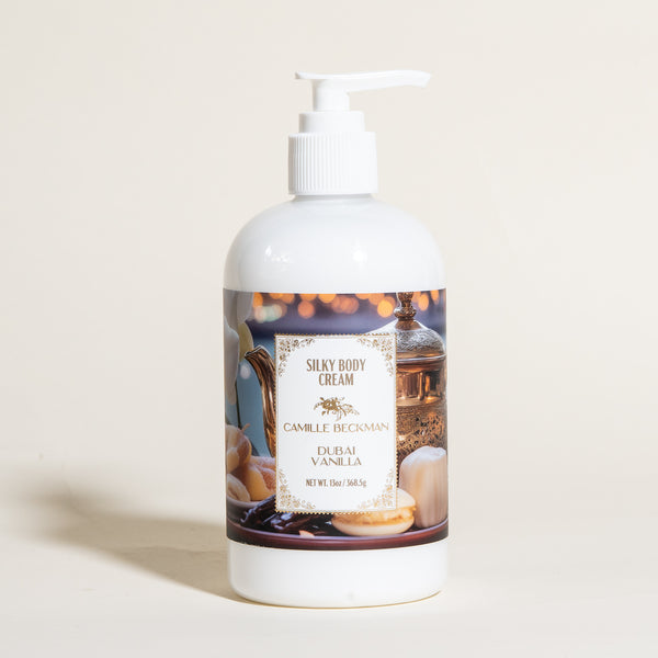 Silky Body Cream 13oz Dubai Vanilla – Camille Beckman
