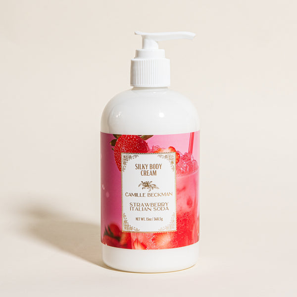 Silky Body Cream 13oz Strawberry Italian Soda