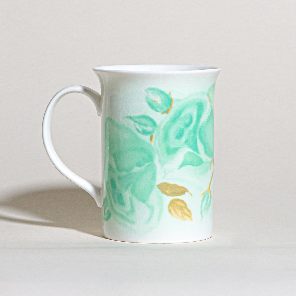 Camille Bone China Mug - Green - Camille Beckman