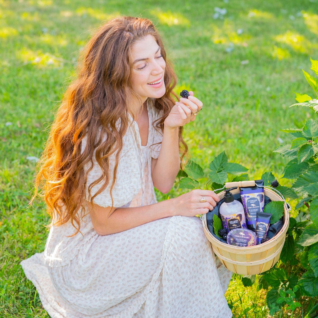 Essentials Gift Basket Blackberry Lavender - Camille Beckman