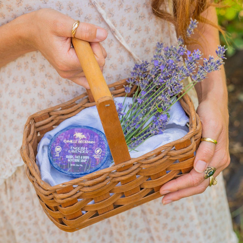 Essentials Gift Basket English Lavender - Camille Beckman