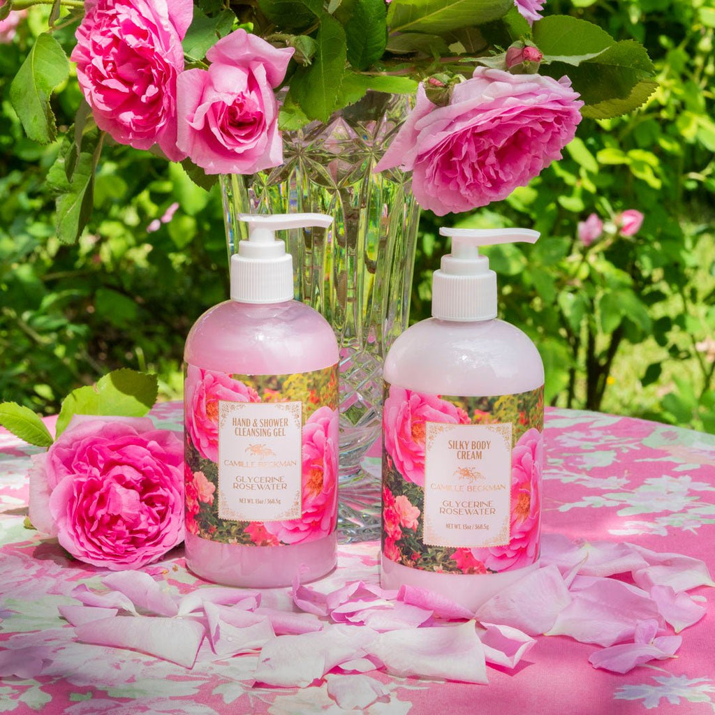 Essentials Gift Basket Glycerine Rosewater - Camille Beckman