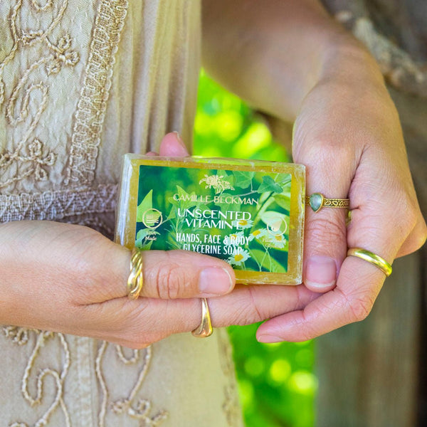 Glycerine Bar Soap Unscented 3.5oz - Camille Beckman