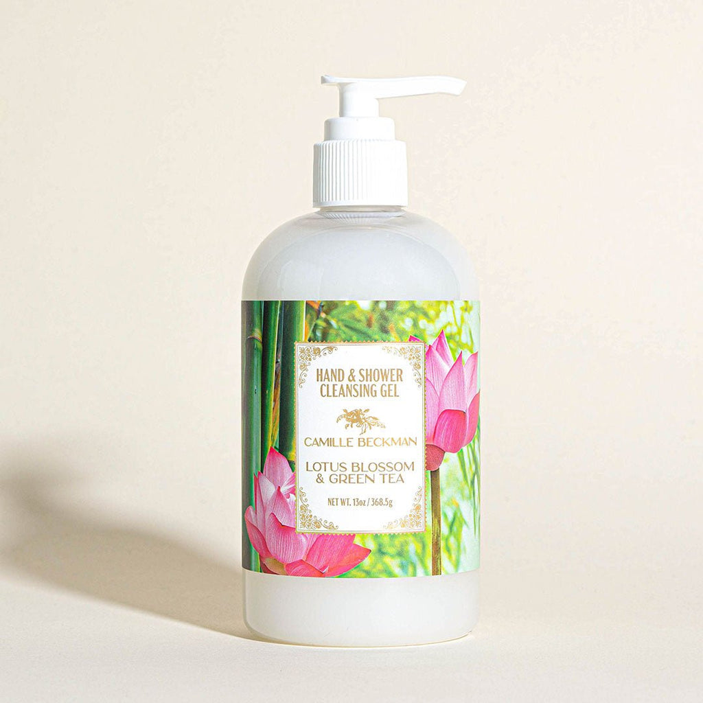 Hand & Shower Cleansing Gel Pump Bottle - Camille Beckman