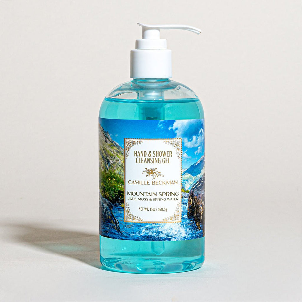 Hand & Shower Cleansing Gel Pump Bottle - Camille Beckman