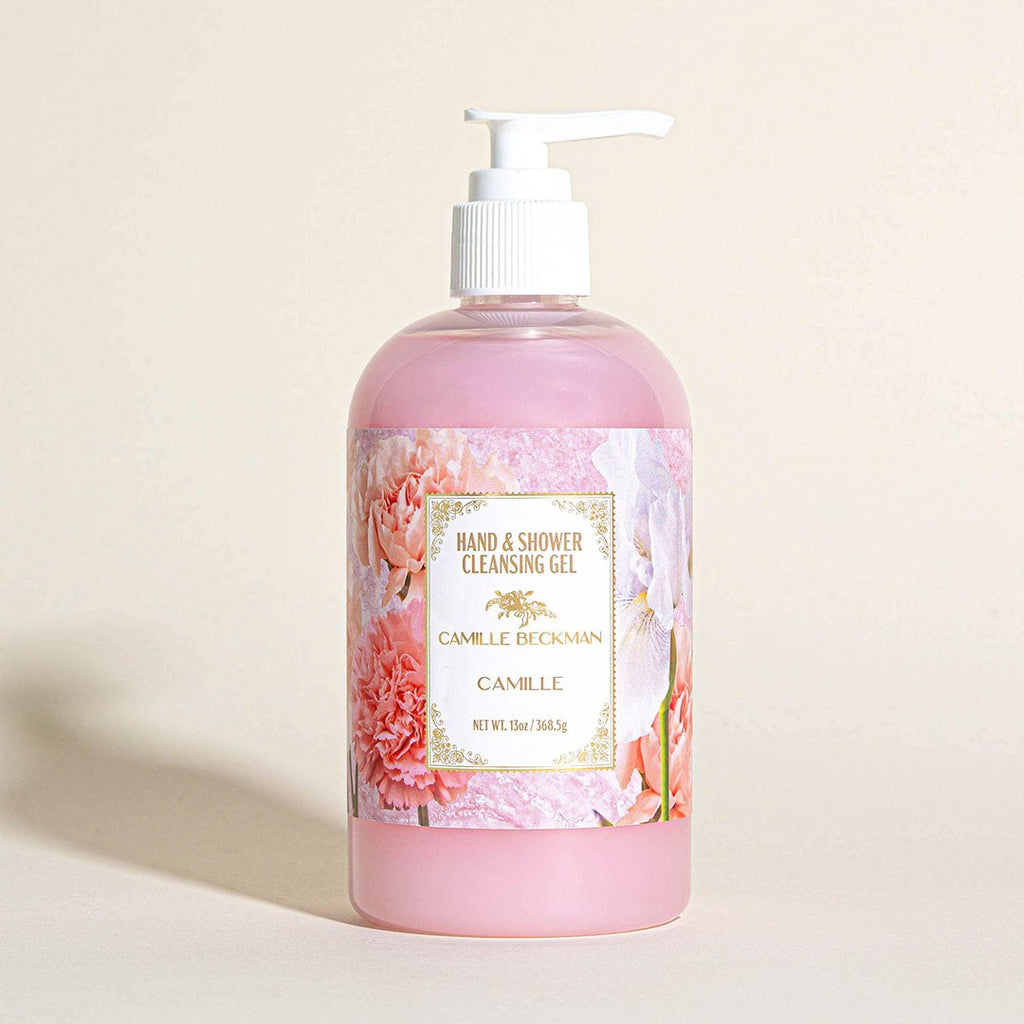 Hand & Shower Cleansing Gel Pump Bottle - Camille Beckman