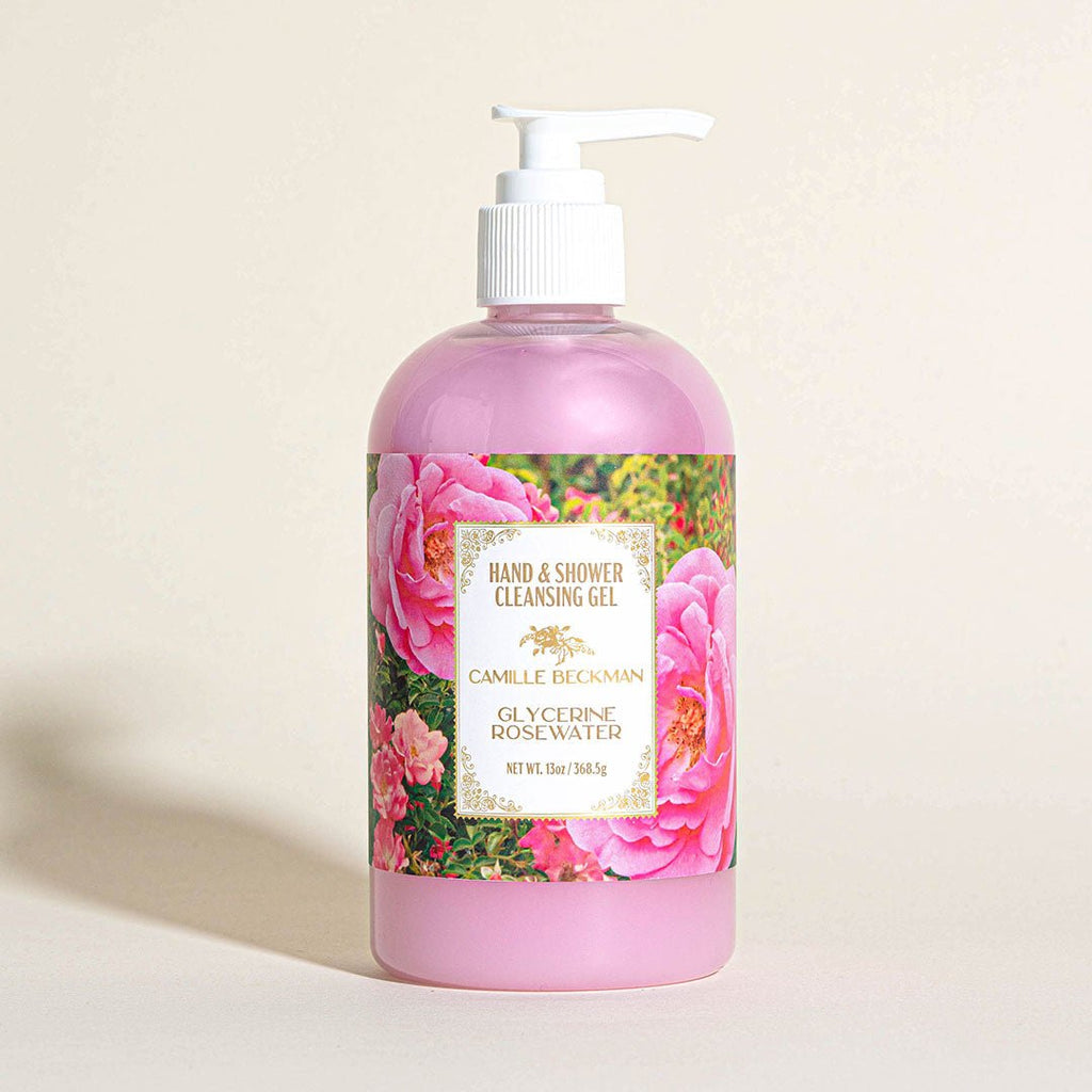 Hand & Shower Cleansing Gel Pump Bottle - Camille Beckman