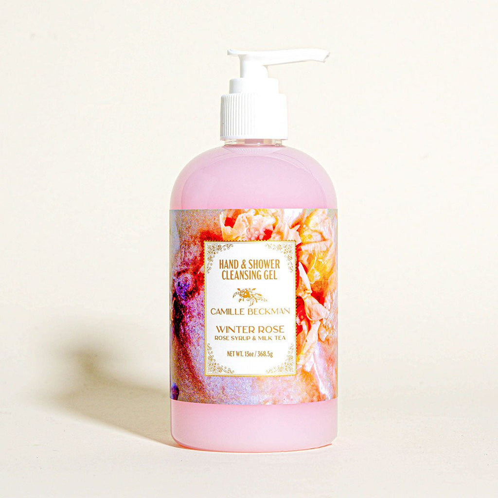 Hand & Shower Cleansing Gel Pump Bottle - Camille Beckman