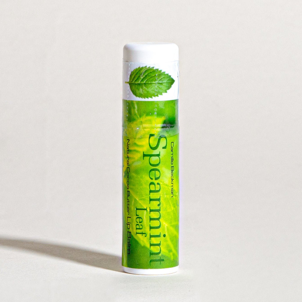 Spearmint Leaf Jumbo Natural Cocoa Butter Lip Balm - Camille Beckman