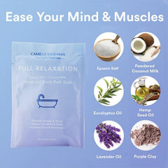 Bath Soak - Full Relaxation - Mind and Body Bath Soak 36oz - Camille Beckman