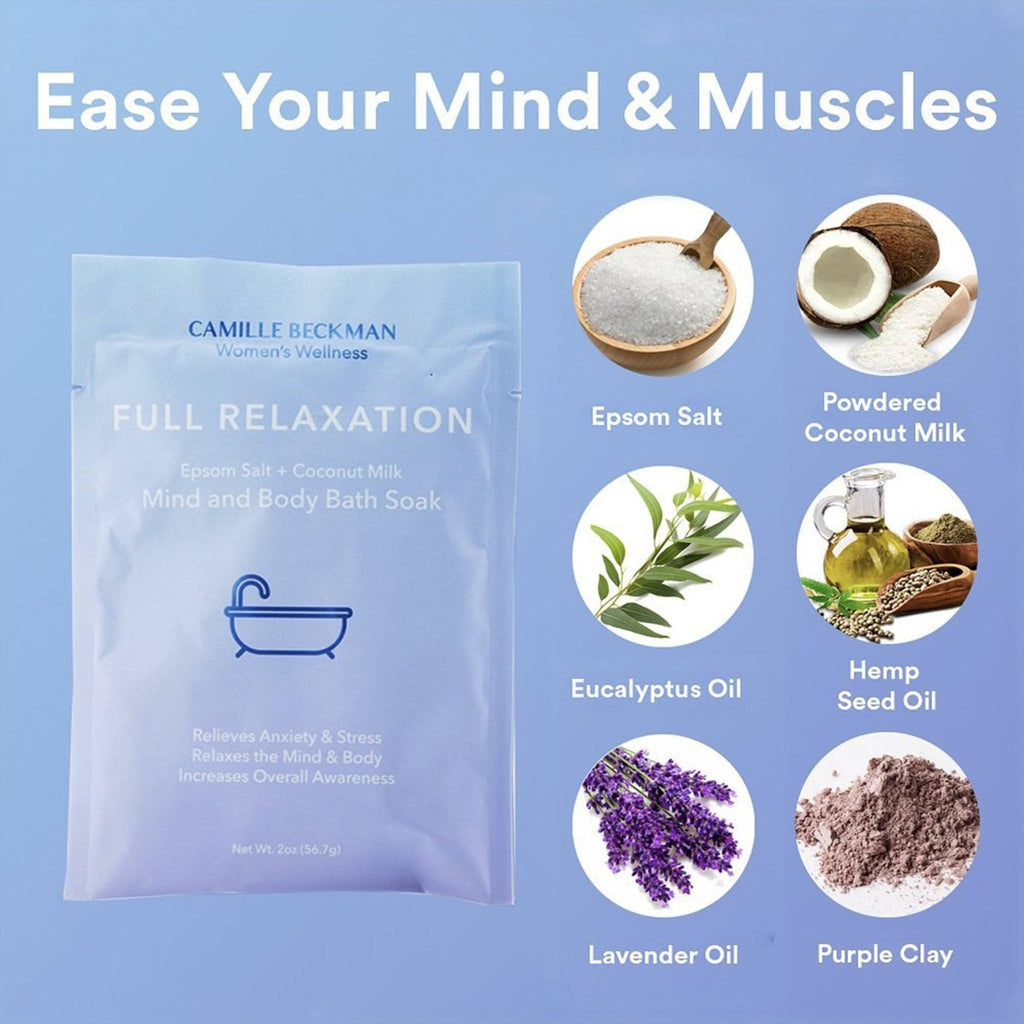 Bath Soak - Full Relaxation - Mind and Body Bath Soak 36oz - Camille Beckman