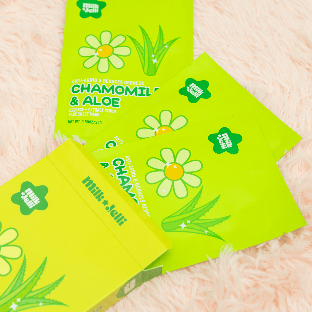 Chamomile + Aloe Face Mask Box of 7 - Camille Beckman