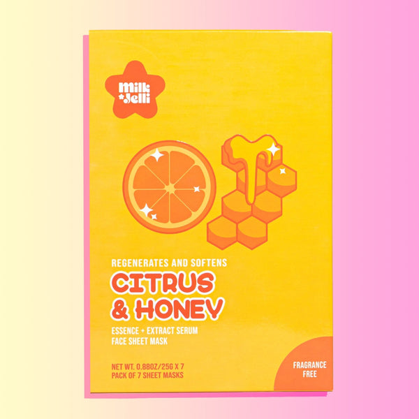 Citrus + Honey Face Mask Box of 7 - Camille Beckman
