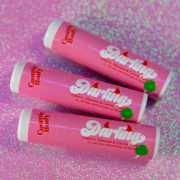 Darling Cherry Jumbo Almond & Cocoa Butter Lip Balm - Camille Beckman