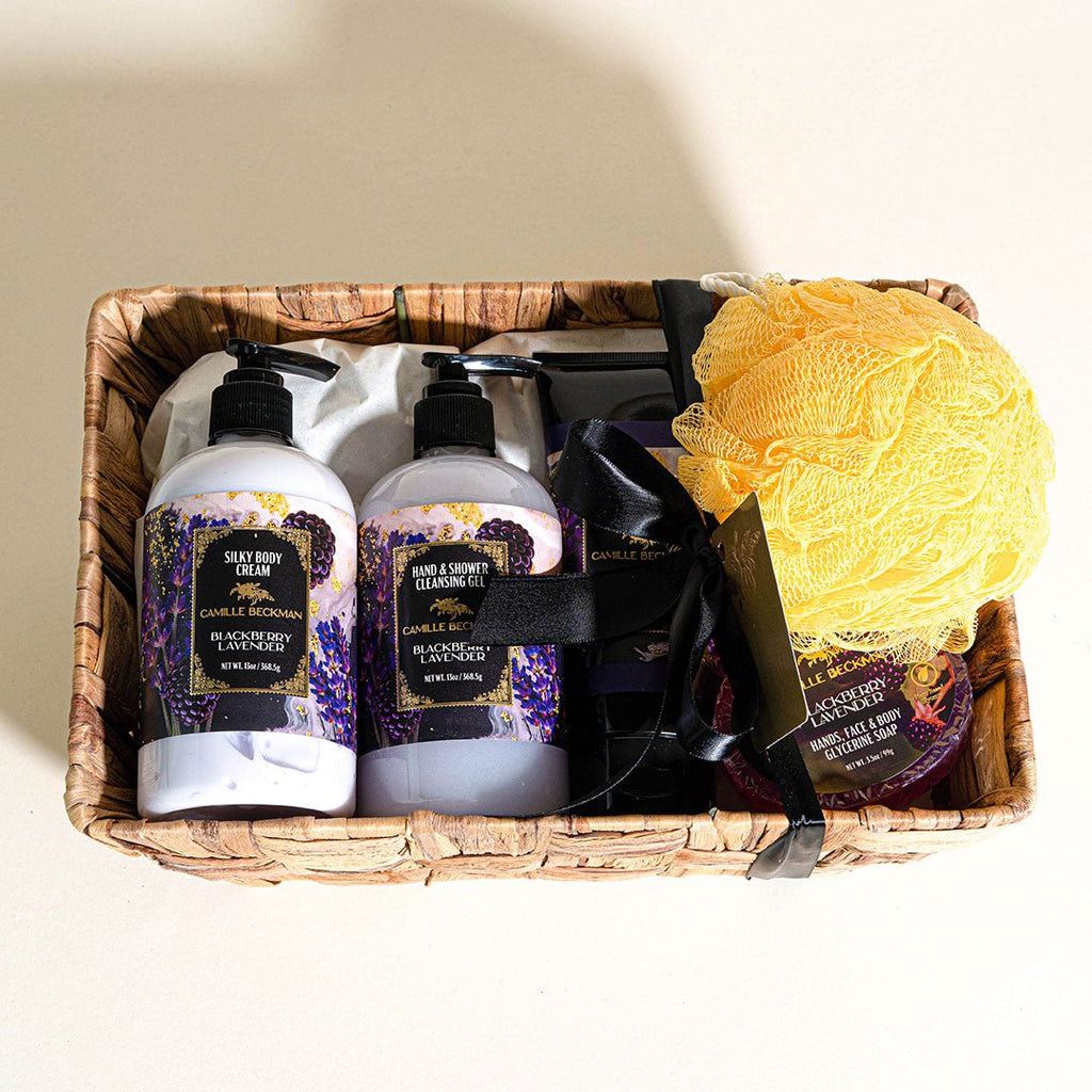 Essentials Gift Basket Blackberry Lavender - Camille Beckman