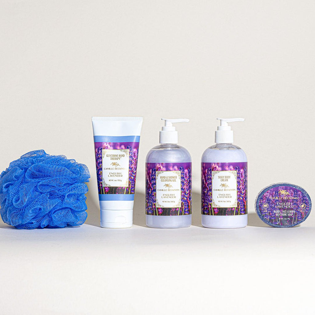 Essentials Gift Basket English Lavender - Camille Beckman