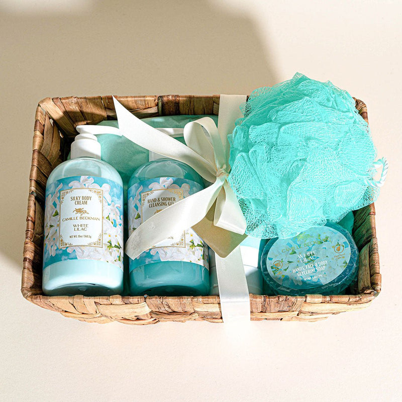 Essentials Gift Basket White Lilac - Camille Beckman