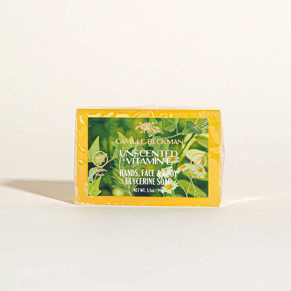 Glycerine Bar Soap Unscented 3.5oz - Camille Beckman