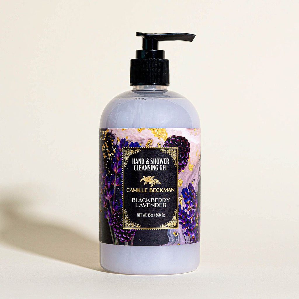 Hand & Shower Cleansing Gel 13oz Blackberry Lavender - Camille Beckman