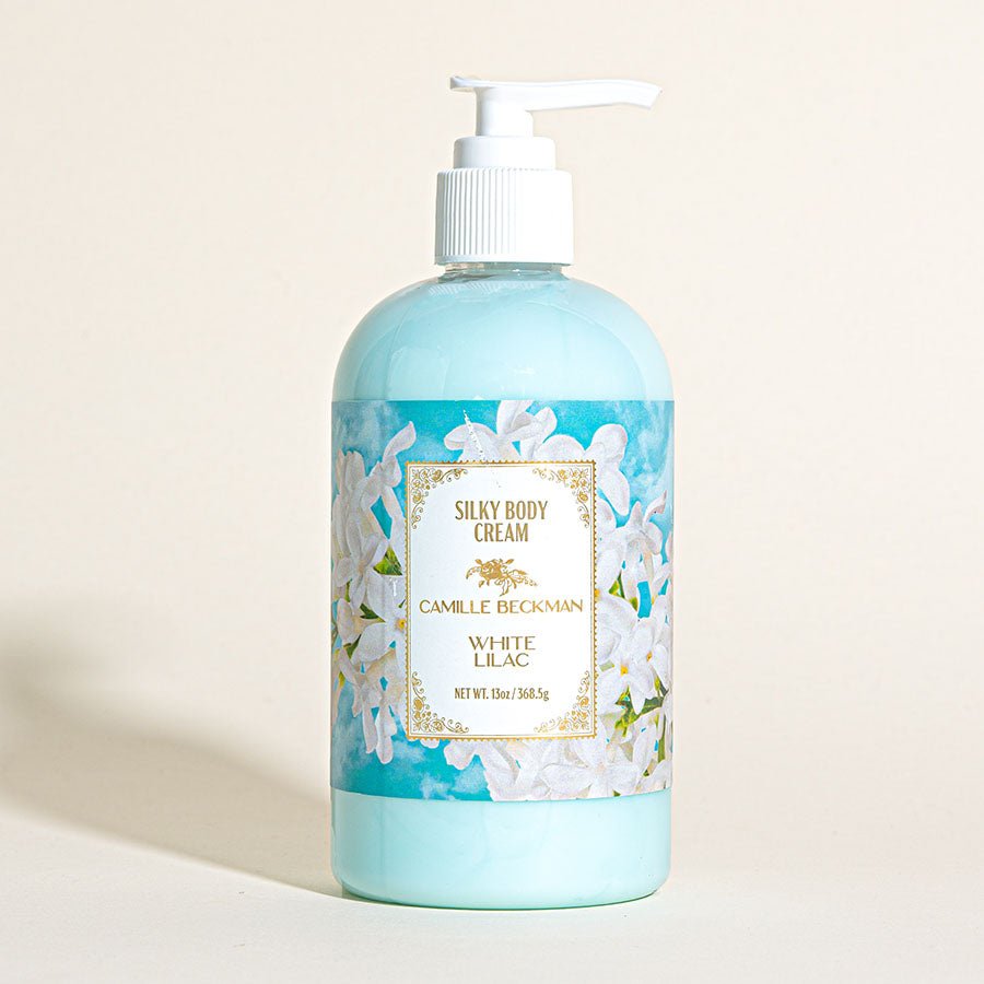 Silky Body Cream 13oz White Lilac - Camille Beckman